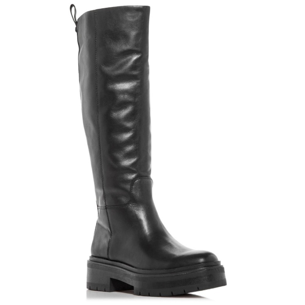 Sam Edelman Black Knee-High Platform Boots